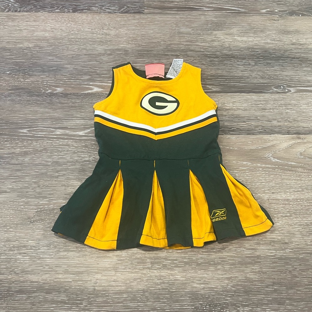 Green and Yellow Cheerleader Dress